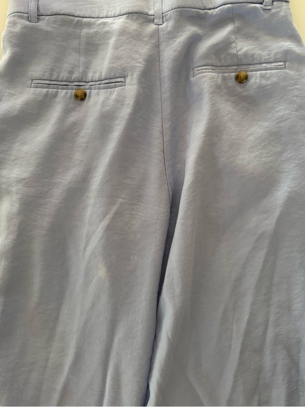 ZARA Women’s Pleated Full Length Pants - Pastel Blue -Size Medium *Read details - Picture 12 of 13